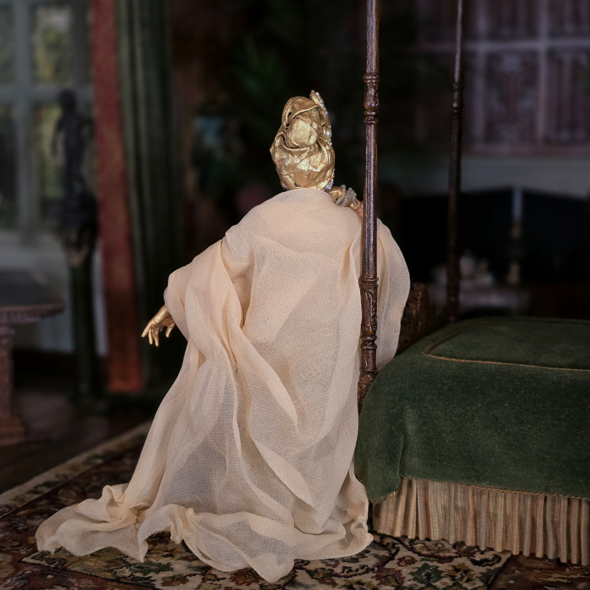 Starlett Norma Desmond Original Marcia Backstrom Sculpted Clay Dollhouse Doll