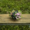 Load image into Gallery viewer, Gosia Suchodolska IGMA Artisan Miniature Floral & Fall Fruit Harvest Basket Exclusive
