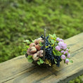 Load image into Gallery viewer, Gosia Suchodolska IGMA Artisan Miniature Floral & Fall Fruit Harvest Basket Exclusive

