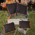 Load image into Gallery viewer, Halloween Pillow Set Artisan Handmade Miniature Needlepoint Decorative Cushions (Set of 4)
