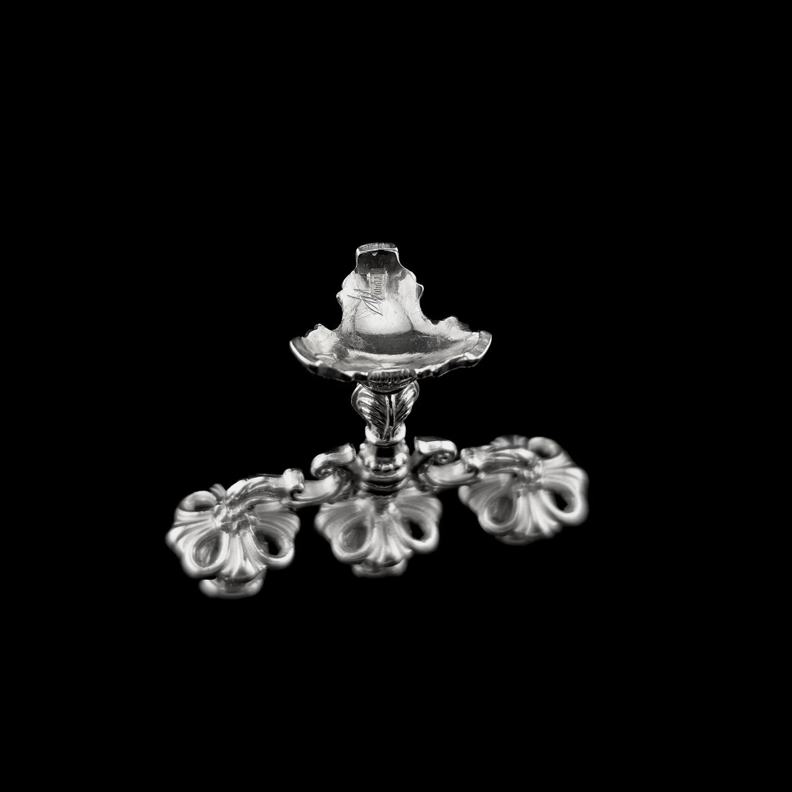 Dimitri Shevchenko Sterling Silver Baroque Candelabra Dollhouse Miniature