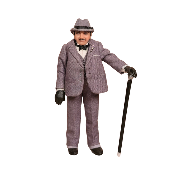 Jo Medvenics Pocket Pygmies Hercule Poirot Detective Doll Clay