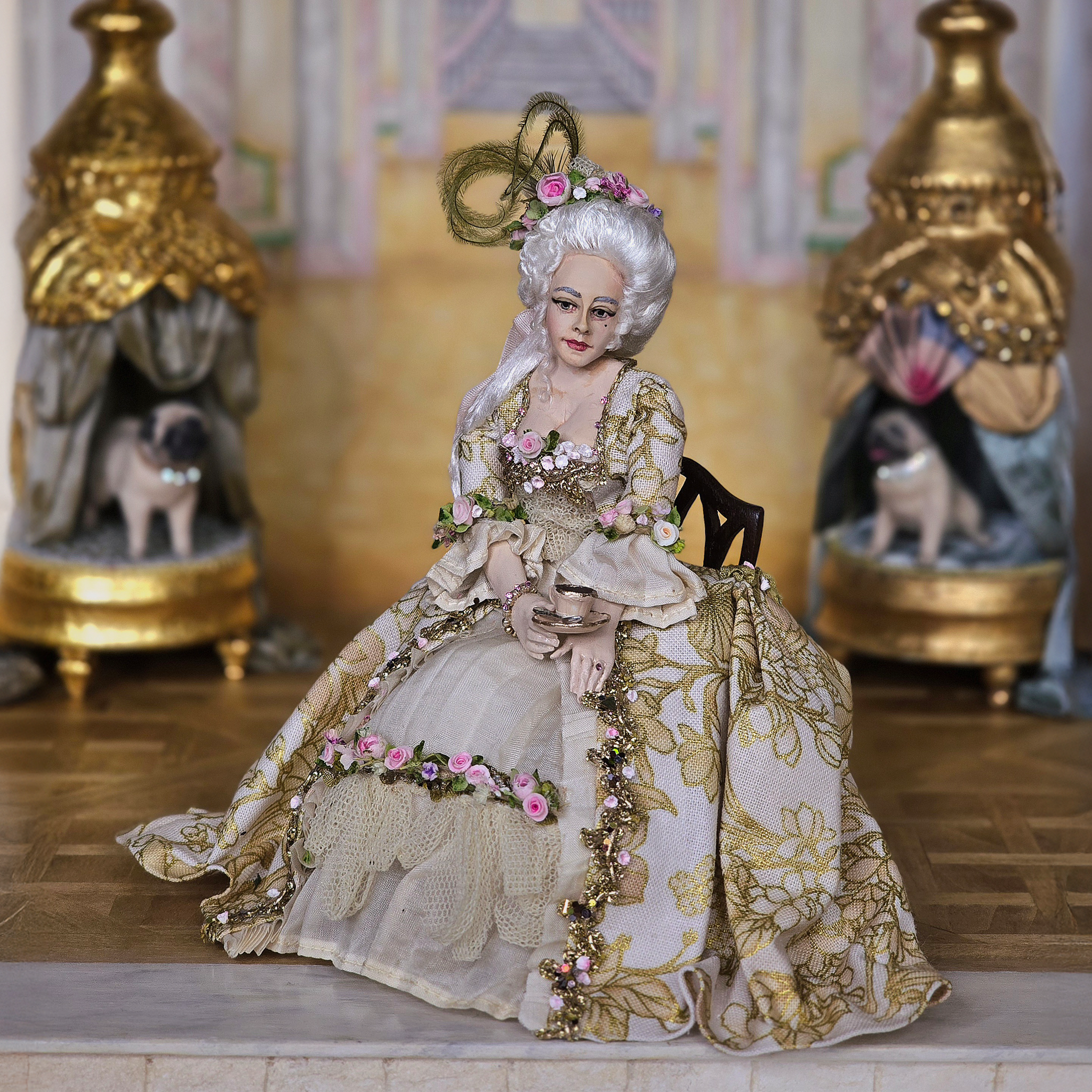 Lady Sophia Original Sculpted Clay Dollhouse Doll Marcia Backstrom Dana Burton