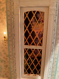Load image into Gallery viewer, RARE Finished Custom Roger Gutheil c1984 Mahogany Living Room 1:12 Roombox OOAK, window view
