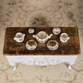 Load image into Gallery viewer, Nancy Duden Gilded Garland Holiday Tea Service for Two Dollhouse Miniature Set
