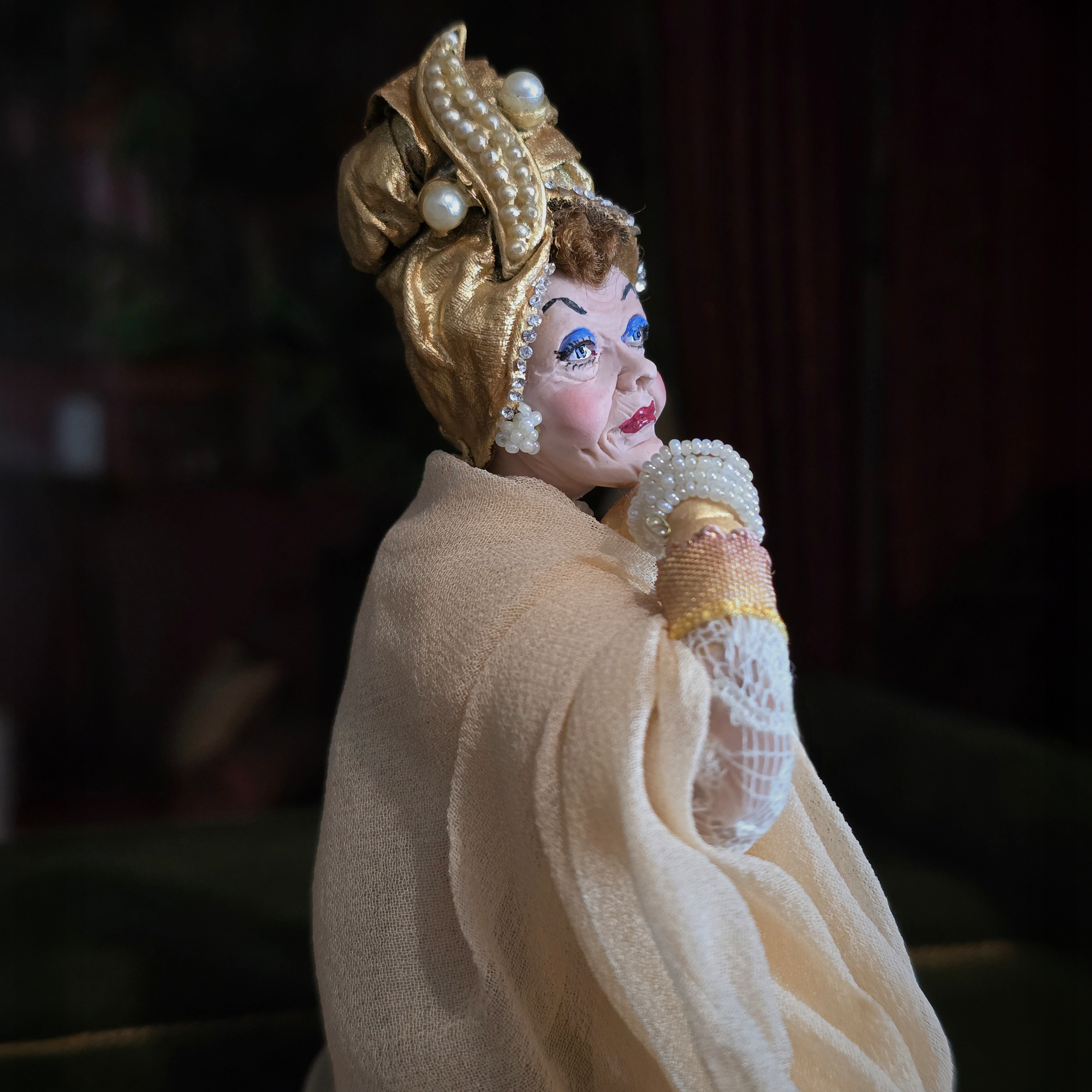 Starlett Norma Desmond Original Marcia Backstrom Sculpted Clay Dollhouse Doll