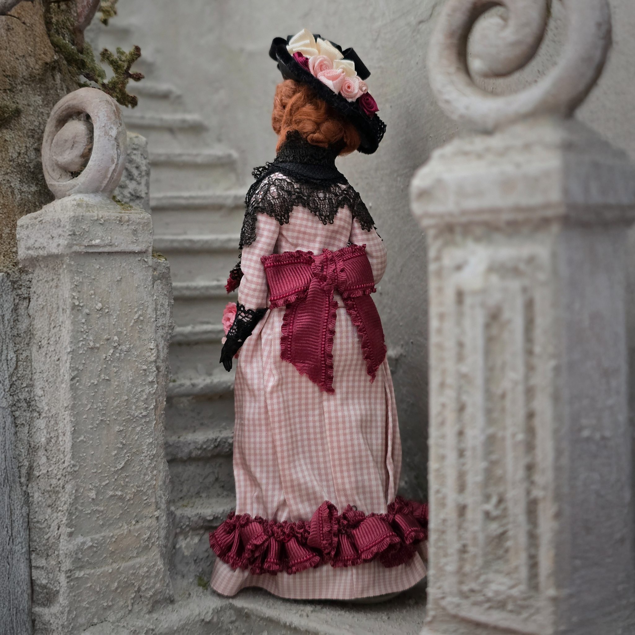 Miss Claire Victorian Lady in Pink Original Marcia Backstrom Dollhouse Doll 1998