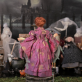 Load image into Gallery viewer, Vintage Miniature Character Doll OOAK Winifred Sanderson Doll Silk Gown Sculpted Clay
