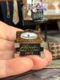 Load image into Gallery viewer, Signed Small Time Georgian Keith Bougourd France Mantel Clock, signature underside
