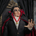 Load image into Gallery viewer, Count Dracula Miniature OOAK Hand-Sculpted Clay Vampire Character Doll by Marcia Backstrom
