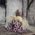 Load image into Gallery viewer, Creepy Seated Clay Little Girl Child Doll OOAK Vintage Hand Sculpted Dollhouse Miniature
