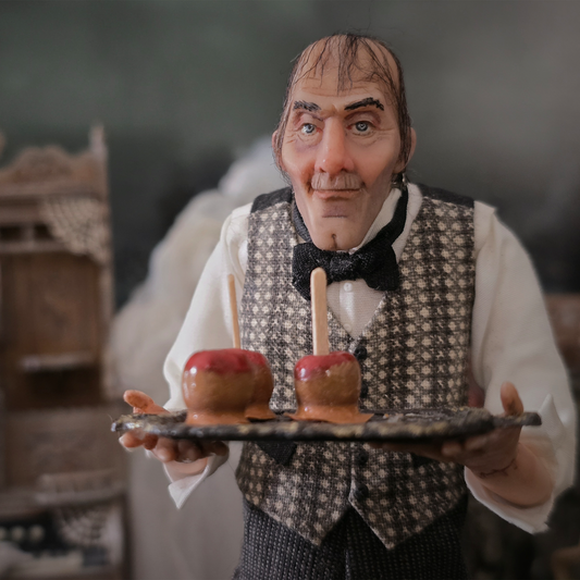 Artisan Dollhouse OOAK Miniature Art Creepy Gentleman Doll "Lurch" 1/12 Scale Sharon Cariola