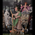 Load image into Gallery viewer, Friendly Witch by Creager Studios OOAK Sculpted Clay Halloween Character Lady Doll
