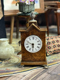 Load image into Gallery viewer, Signed Small Time Georgian Keith Bougourd France Mantel Clock, front
