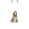 Load image into Gallery viewer, Debbie Dixon-Paver Red-Haired Tudor Lady Marionette Sage & Cream Gown 1:12
