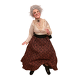 Load image into Gallery viewer, Jeanne Rullie Smiling Happy Older Granny Lady with Glasses 1:12 Miniature Doll
