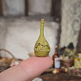 Load image into Gallery viewer, Green Enchanted Potion Poison Bottle Apothecary – OOAK Creepy Miniature by Georgia Marfels
