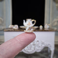 Load image into Gallery viewer, Beate Wickert OOAK Christmas Tree Tea Service for Two Dollhouse Miniature Set
