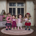 Load image into Gallery viewer, Irina Martin Pigtails Girl Dollhouse Doll Holding Her Own Tiny Doll
