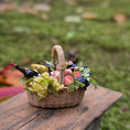 Load image into Gallery viewer, RESERVED Robert Mondavi Gosia Suchodolska IGMA Artisan Miniature Harvest Fig & Fruit Wine Basket Exclusive
