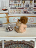 Load image into Gallery viewer, Signed Sculpted Clay Messy Naked Baby Boy with Cookie Jar 1986, back view
