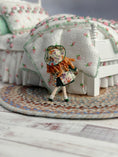 Load image into Gallery viewer, Ann Anderson Toy Dolly in Floral Spring Dress, back view
