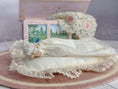 Load image into Gallery viewer, Sleeping Sculpted Clay Baby Infant Doll in Gown with Pillow
