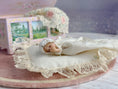 Load image into Gallery viewer, Sleeping Sculpted Clay Baby Infant Doll in Gown with Pillow
