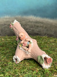 Load image into Gallery viewer, VERY RARE Maree Massey Baby in Tree Dollhouse Doll Porcelain Diorama, front view
