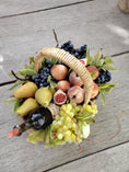Load image into Gallery viewer, RESERVED Robert Mondavi Gosia Suchodolska IGMA Artisan Miniature Harvest Fig & Fruit Wine Basket Exclusive
