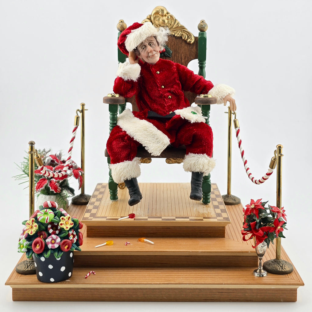 Creager Studios “Santa Claus Will Return Tomorrow” RARE OOAK Doll & Di ...