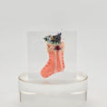 Load image into Gallery viewer, filled miniature Decorative pink stocking against a white background

