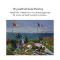 Load image into Gallery viewer, Josephine Meyer The Garden at Sainte-Adresse Oil Painting After Claude Monet
