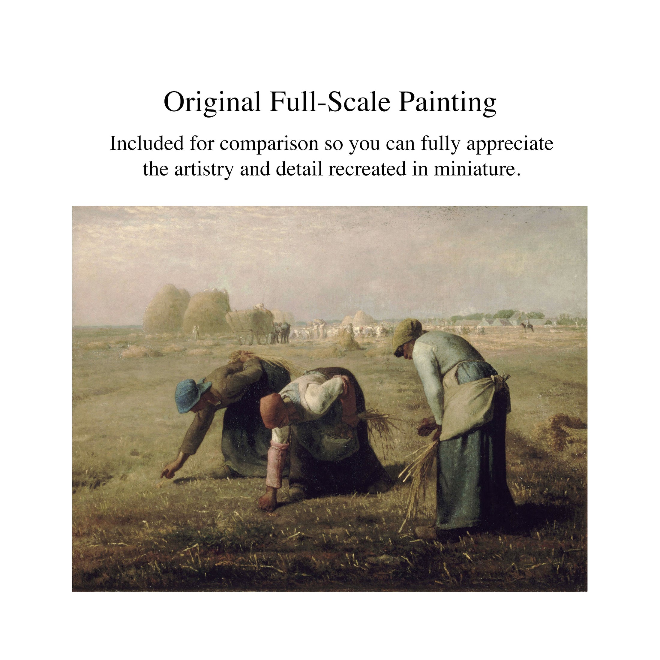 Paul Saltarelli 1986 The Gleaners IGMA Artisan Miniature Dollhouse Painting