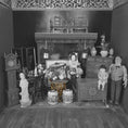 Load image into Gallery viewer, Gold Gilt Metal Jason Getzan Branch Accent Table Round Glass Top Modern Side Table

