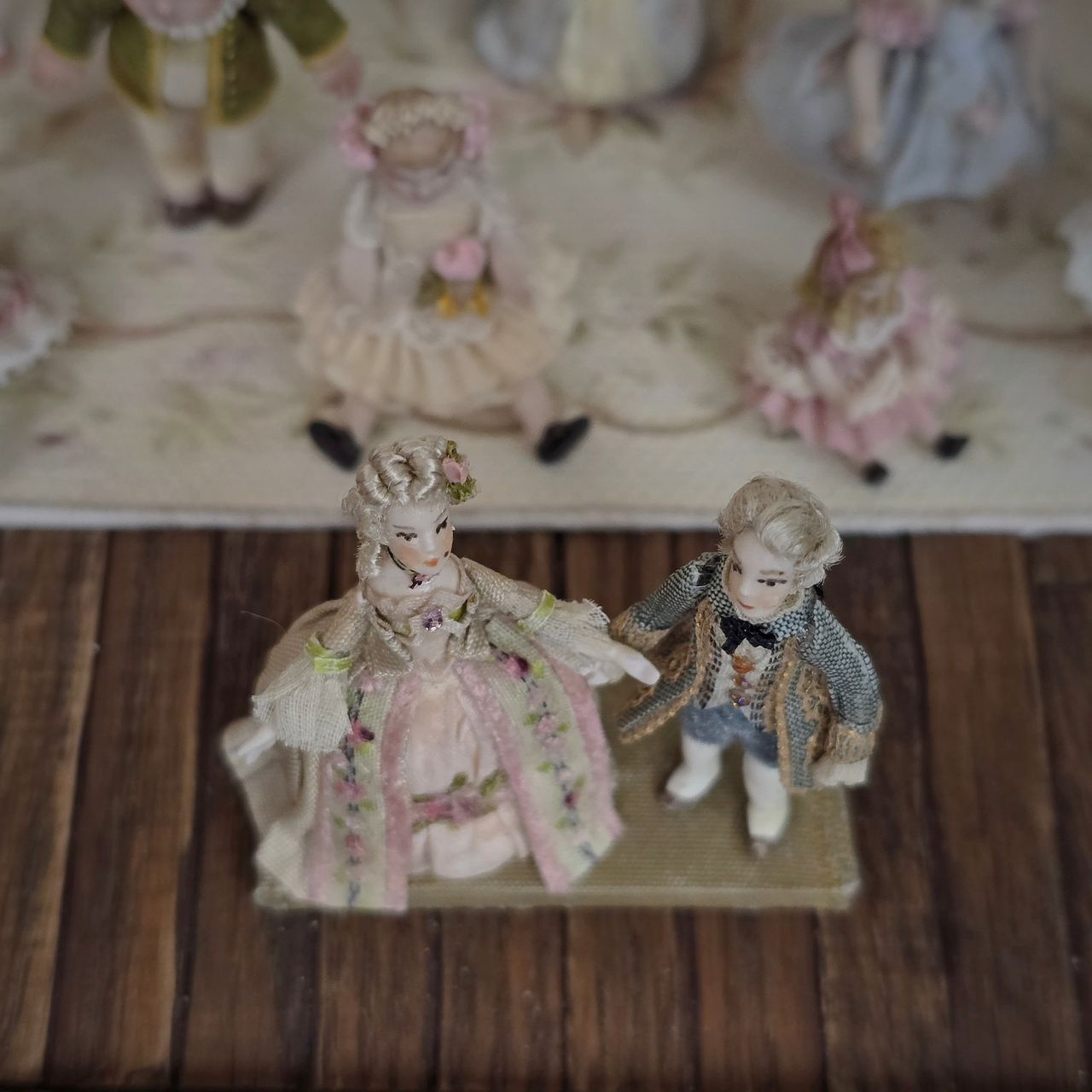 Vintage OOAK Artisan Companion Dolls 18th Century Almudena Gonzalez