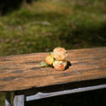 Load image into Gallery viewer, Gosia Suchodolska IGMA Artisan Miniature Pink & Yellow Triple Stem Rose Arrangement Magpie Exclusive
