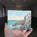 Load image into Gallery viewer, Signed Bar Harbor Coastal Seascape Impressionistic Oil Painting
