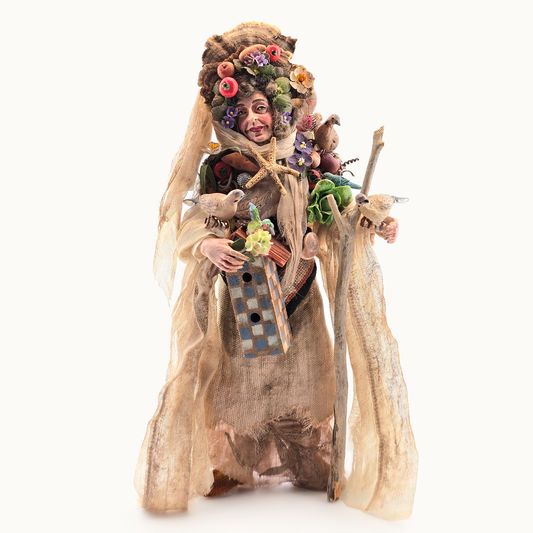 Granny Grove Old Mother Nature Original Marcia Backstrom Sculpted Dollhouse Doll