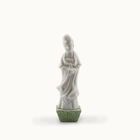 Porcelain Guan Yin Goddess of Compassion Statue Asian Zen Garden Home Decor
