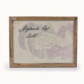 Load image into Gallery viewer, Framed artwork with a signature of Alexandra R., on a white background
