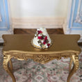 Load image into Gallery viewer, Miniature Dollhouse Romantic Berries & Ivy Tiered Wedding Cake Artisan Clay 1:12
