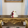 Load image into Gallery viewer, Miniature Dollhouse Romantic Berries & Ivy Tiered Wedding Cake Artisan Clay 1:12
