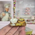 Load image into Gallery viewer, Chocolate And Lemon Tart Baking Board Diorama IGMA Signed Portugal Miniature Dollhouse
