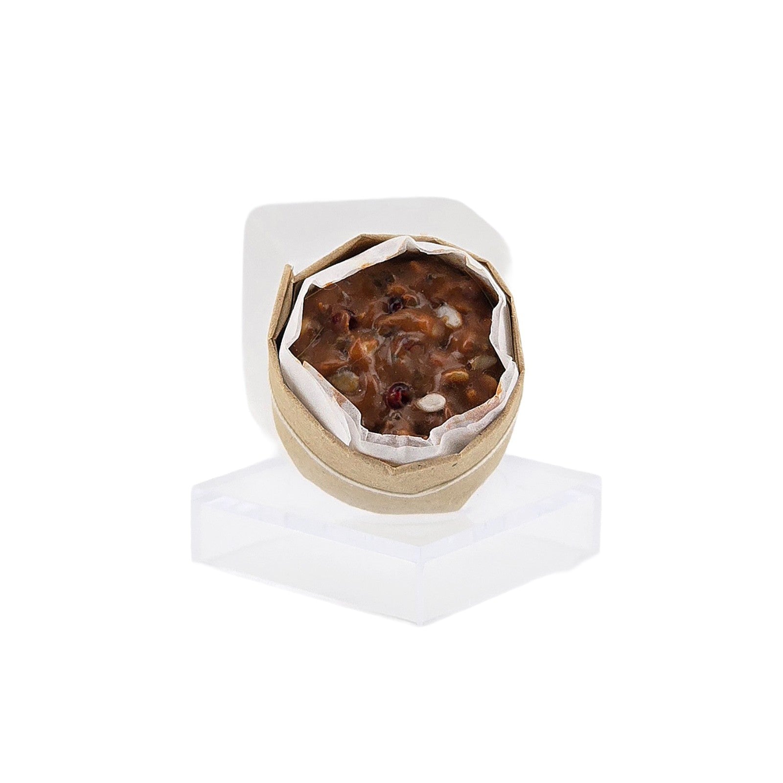 Unbaked German Chocolate Cake for Kitchen Bakery Clay Miniature Dollhouse