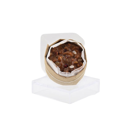 Unbaked German Chocolate Cake for Kitchen Bakery Clay Miniature Dollhouse