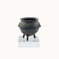 Load image into Gallery viewer, Cauldron #1 by Georgia Marfels Hand Sculpted Clay OOAK Halloween Miniature 1.5" Tall
