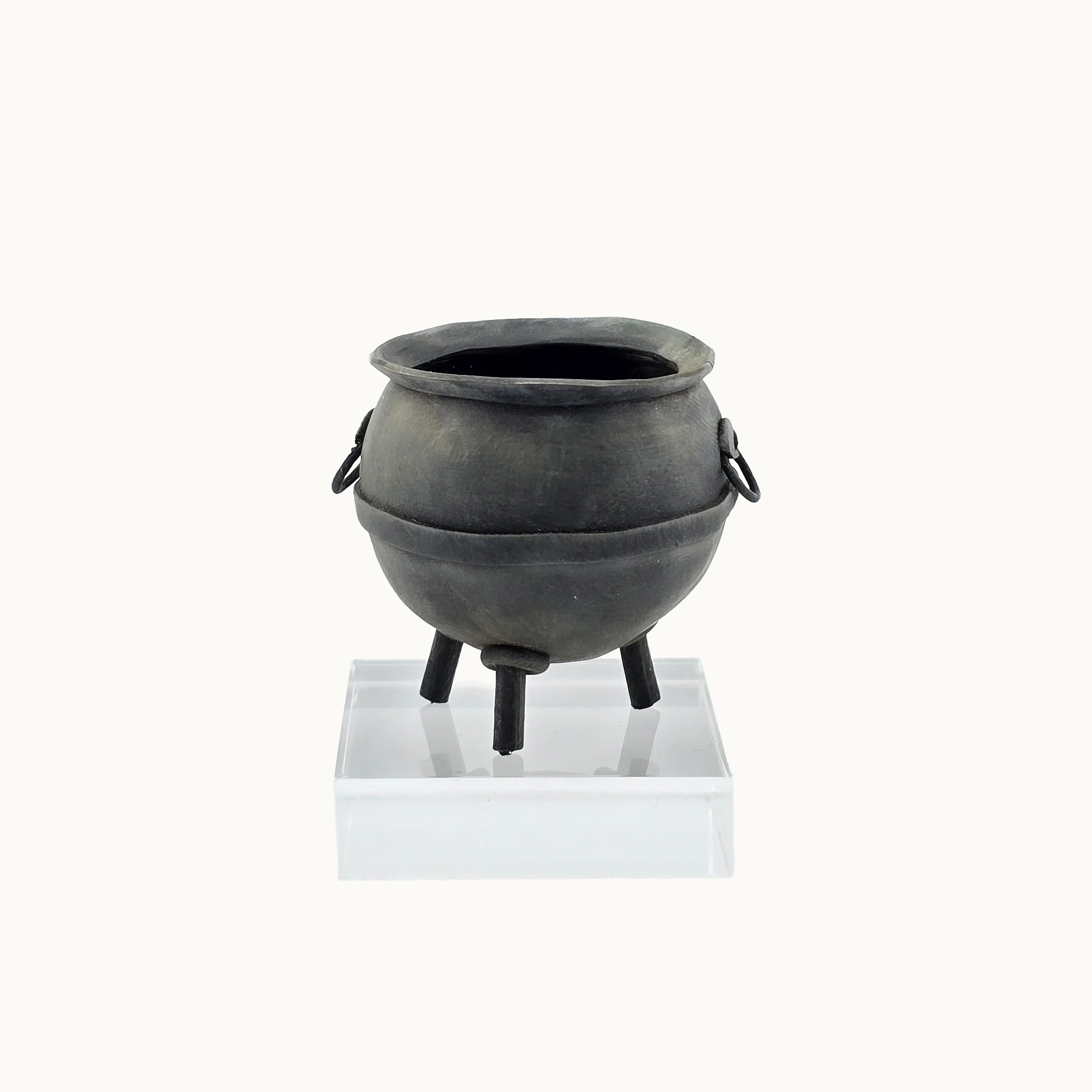 Cauldron #1 by Georgia Marfels Hand Sculpted Clay OOAK Halloween Miniature 1.5" Tall