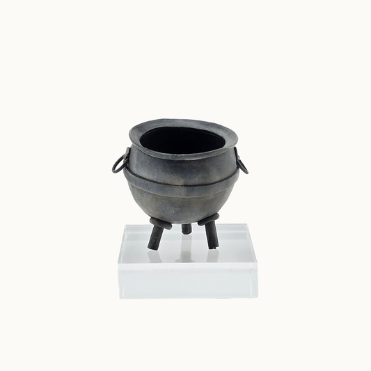 Cauldron #2 by Georgia Marfels Hand Sculpted Clay OOAK Halloween Miniature 1 3/8" Tall
