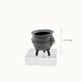 Load image into Gallery viewer, Cauldron #4 by Georgia Marfels Hand Sculpted Clay OOAK Halloween Miniature 1 1/4" Tall
